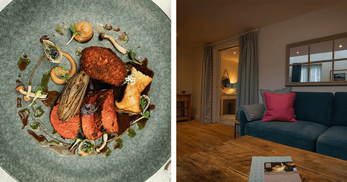 Feverhsam room and food image