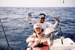 Darragh holding a fish
