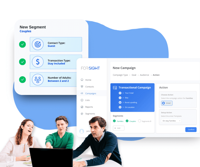 Image: Segmentation in For-Sight’s CRM & Marketing Platform