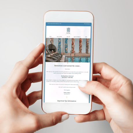 email campaign on phone image