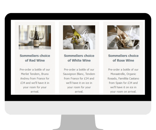 Pre-Arrival Booking Add On Example